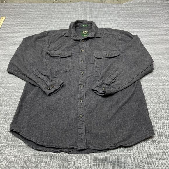 Stillwater Supply Co‎ Shirt Mens Large Tall Grey Chamois Rugged Hunting Hiking - Picture 1 of 11